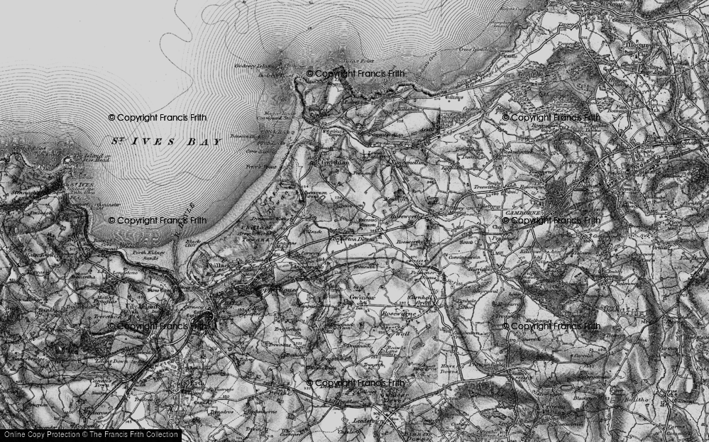 Old Map of Connor Downs, 1896 in 1896