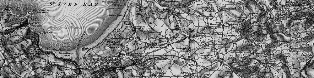 Old map of Connor Downs in 1896