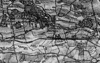 Old map of Constable Burton in 1897