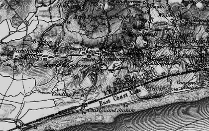 Old map of Barnhorne Manor in 1895