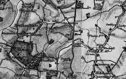 Old map of Cook's Green in 1896