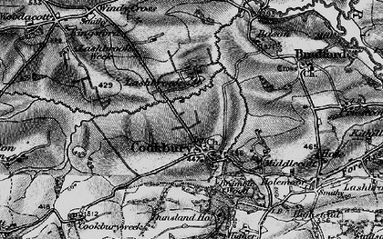Old map of Cookbury in 1895
