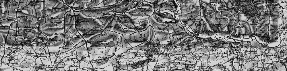 Old map of Cookbury in 1895