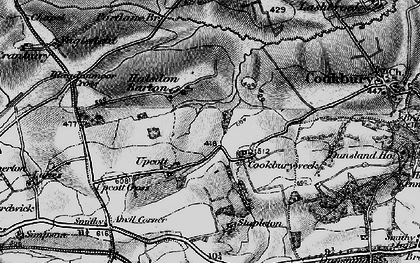 Old map of Blagdonmoor Wharf in 1895