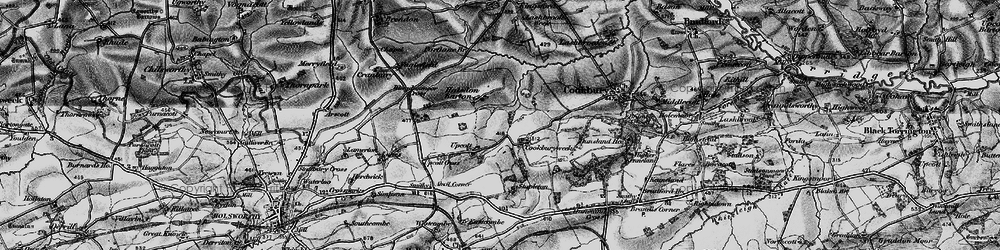 Old map of Cookbury Wick in 1895