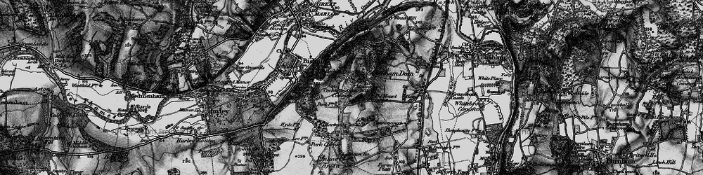 Old map of Cookham Dean in 1895