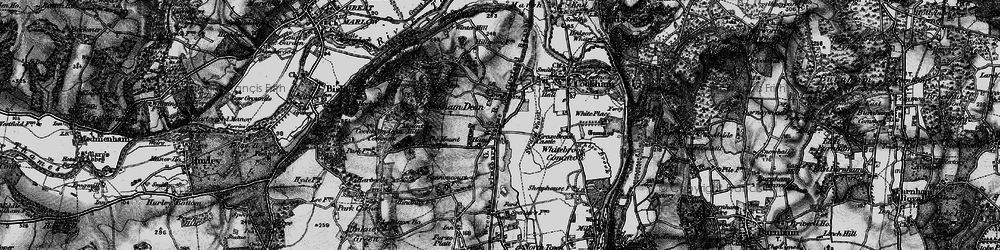 Old map of Cookham Rise in 1895