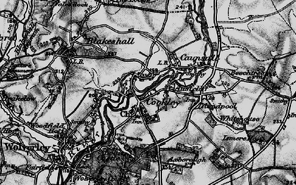 Old map of Cookley in 1899