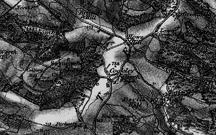 Old map of Cookley Green in 1895