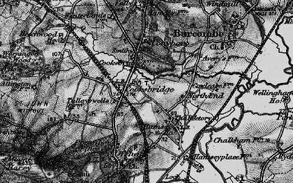Old map of Cooksbridge in 1895