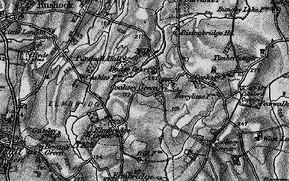 Old map of Cooksey Green in 1898