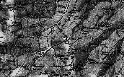 Old map of Cooksmill Green in 1896