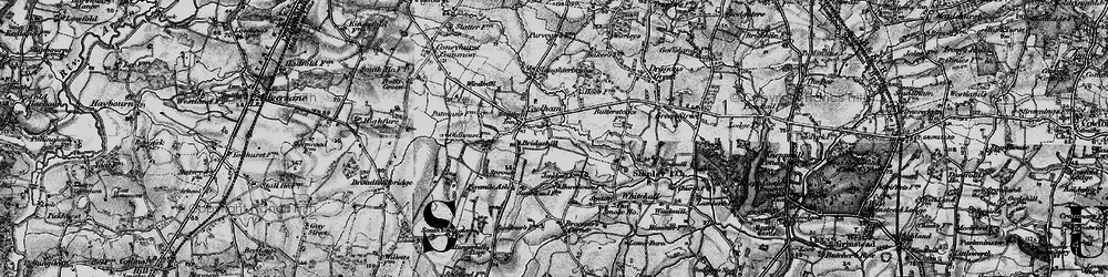 Old map of Coolham in 1895