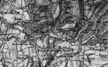 Old map of Bucks Head in 1895