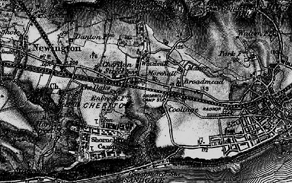 Old map of Coolinge in 1895