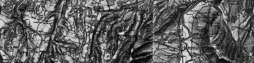 Old map of Coomb Hill in 1895