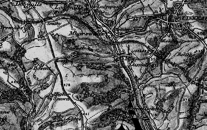 Old map of Coombe in 1896