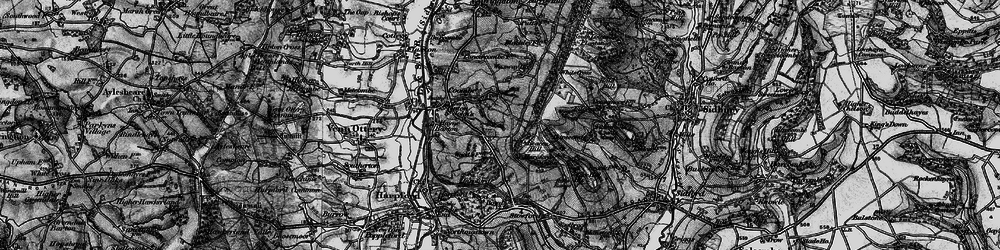 Old map of Coombe in 1897