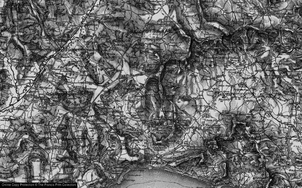 Old Map of Coombe, 1898 in 1898
