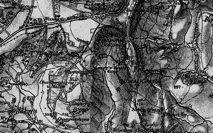 Old map of Coombe in 1898