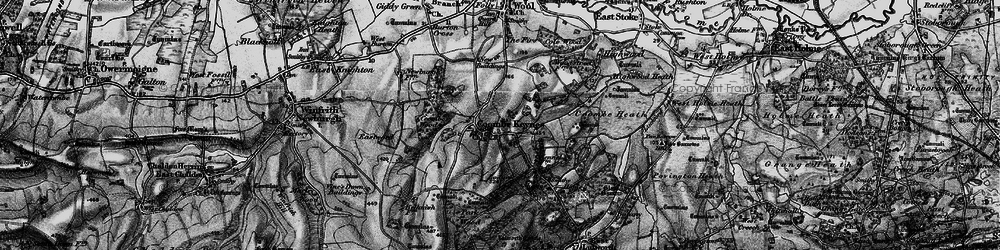 Old map of Lime Kiln Dairy in 1897
