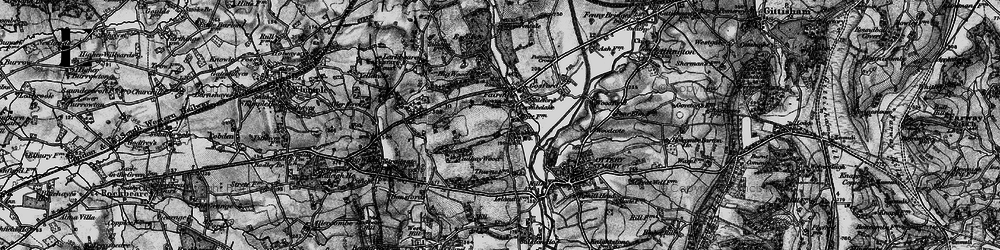 Old map of Coombelake in 1898