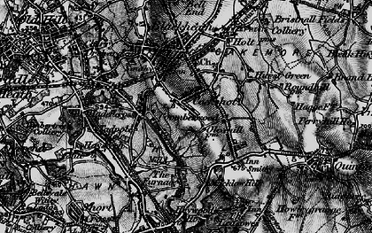 Old map of Coombeswood in 1899