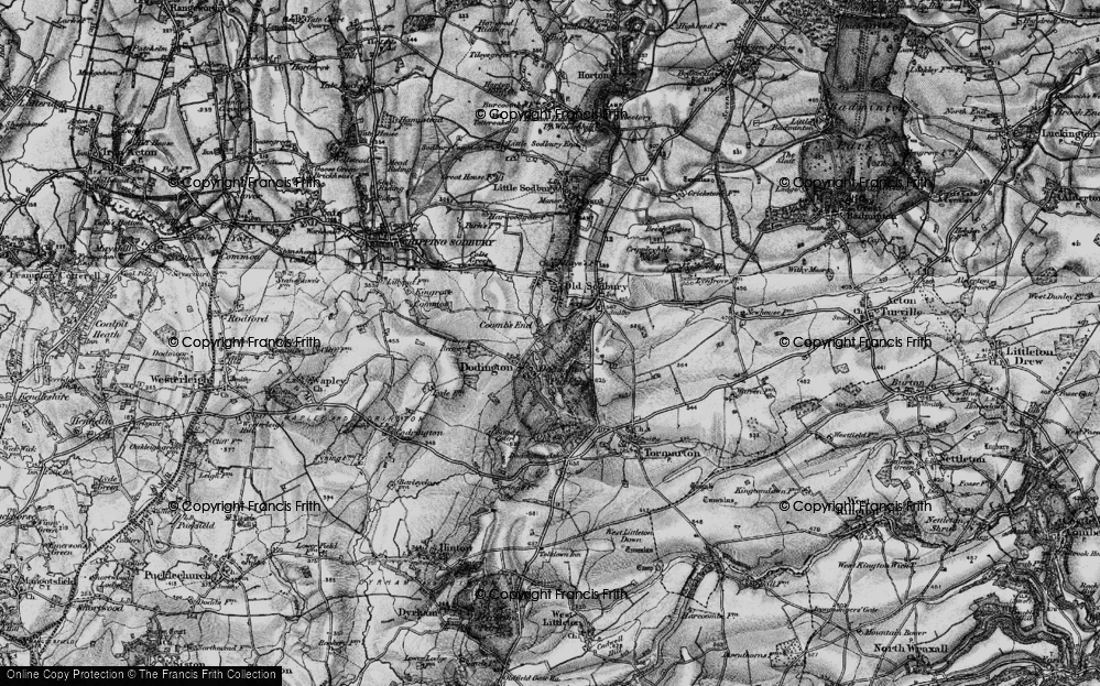 Old Map of Coombs End, 1898 in 1898