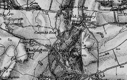 Old map of Coombs End in 1898