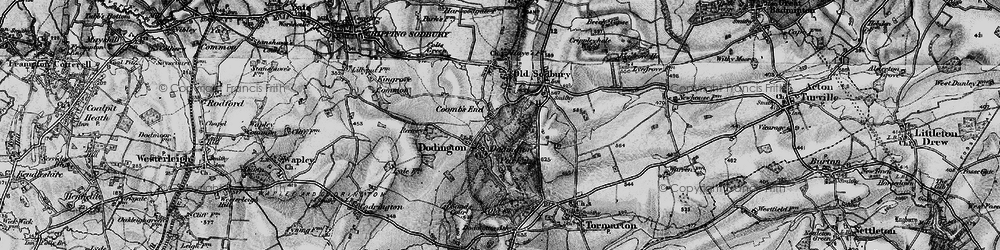 Old map of Coombs End in 1898