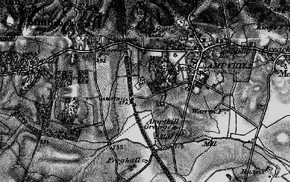Old map of Cooper's Hill in 1896