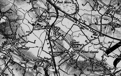 Old map of Cooper Turning in 1896