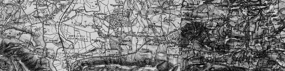Old map of Cootham in 1895