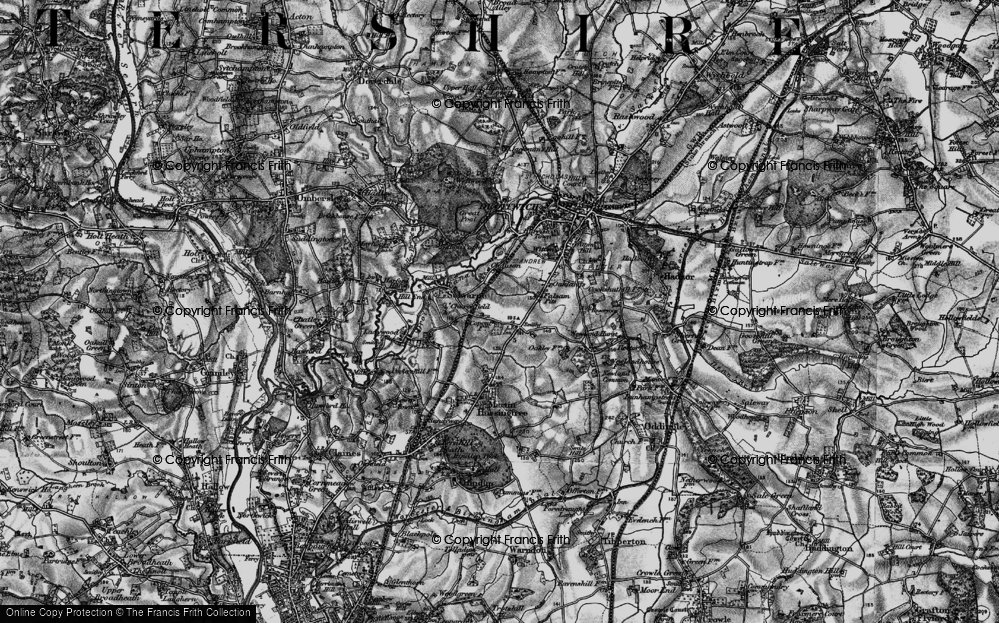 Old Map of Copcut, 1898 in 1898