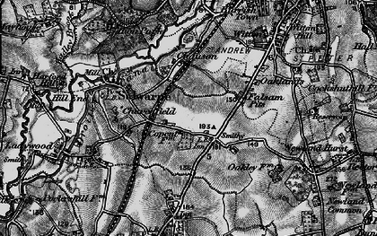 Old map of Copcut in 1898