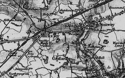 Old map of Copford in 1896
