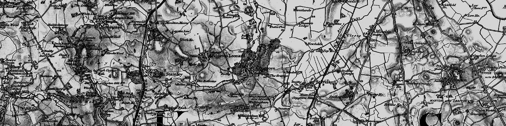 Old map of Copgrove in 1898