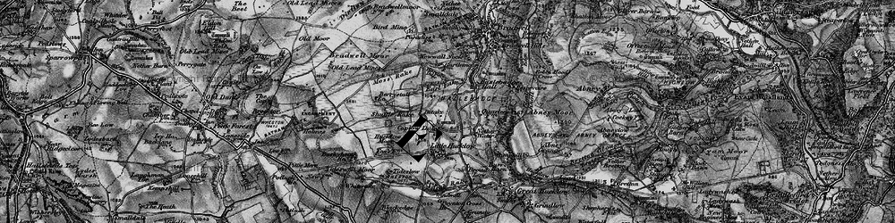 Old map of Bradwell Moor in 1896