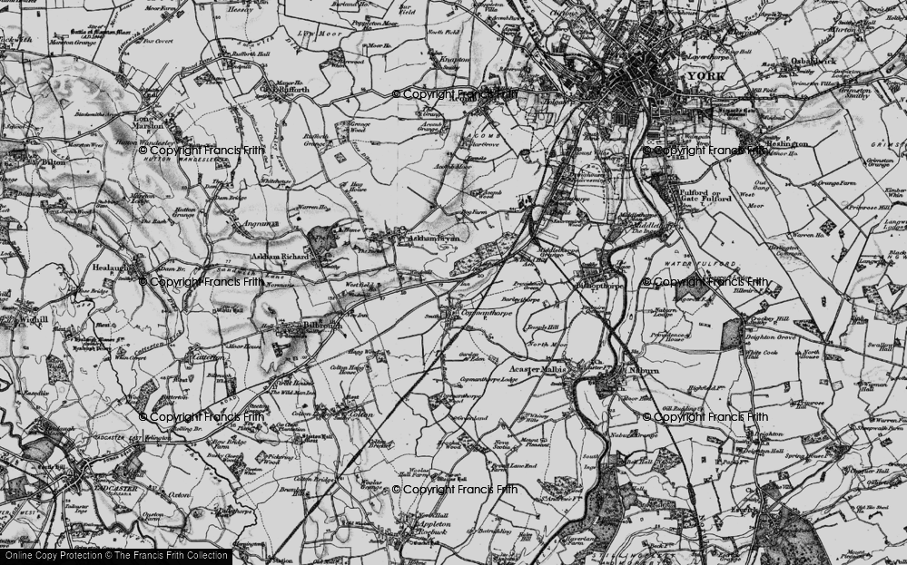 Old Maps of Copmanthorpe, Yorkshire - Francis Frith