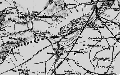 Old map of Copmanthorpe in 1898