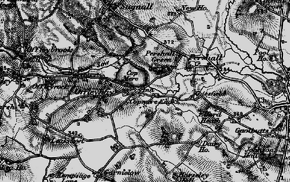 Old map of Copmere End in 1897