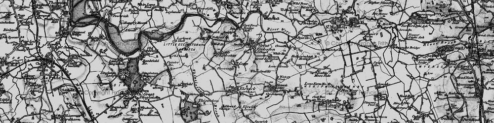 Old map of Copp in 1896