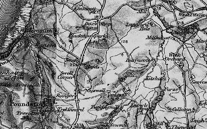 Old map of Burracott in 1896