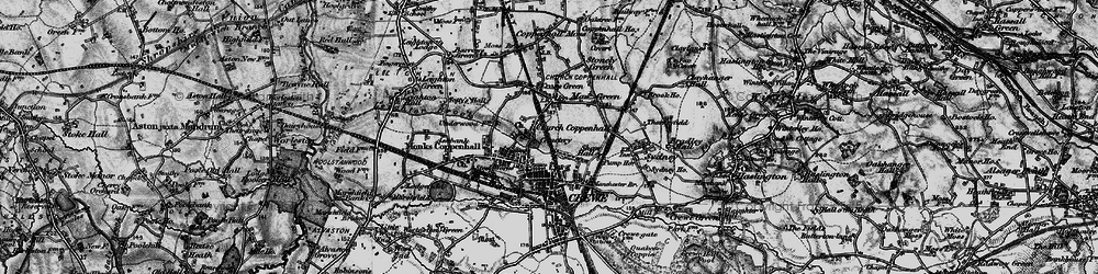 Old map of Coppenhall in 1897