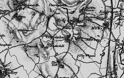 Old map of Coppenhall in 1897