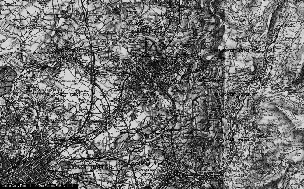 Old Map of Coppice, 1896 in 1896