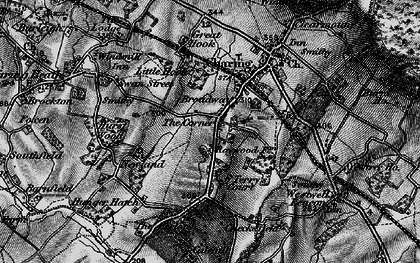 Old map of Coppins Corner in 1895