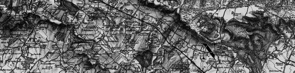 Old map of Coppins Corner in 1895