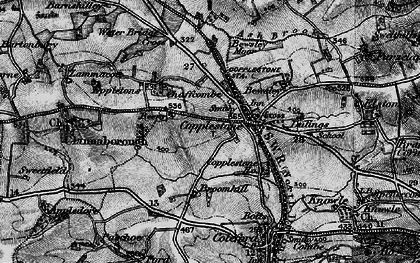 Old map of Copplestone in 1898
