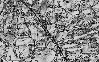 Old map of Copsale in 1895
